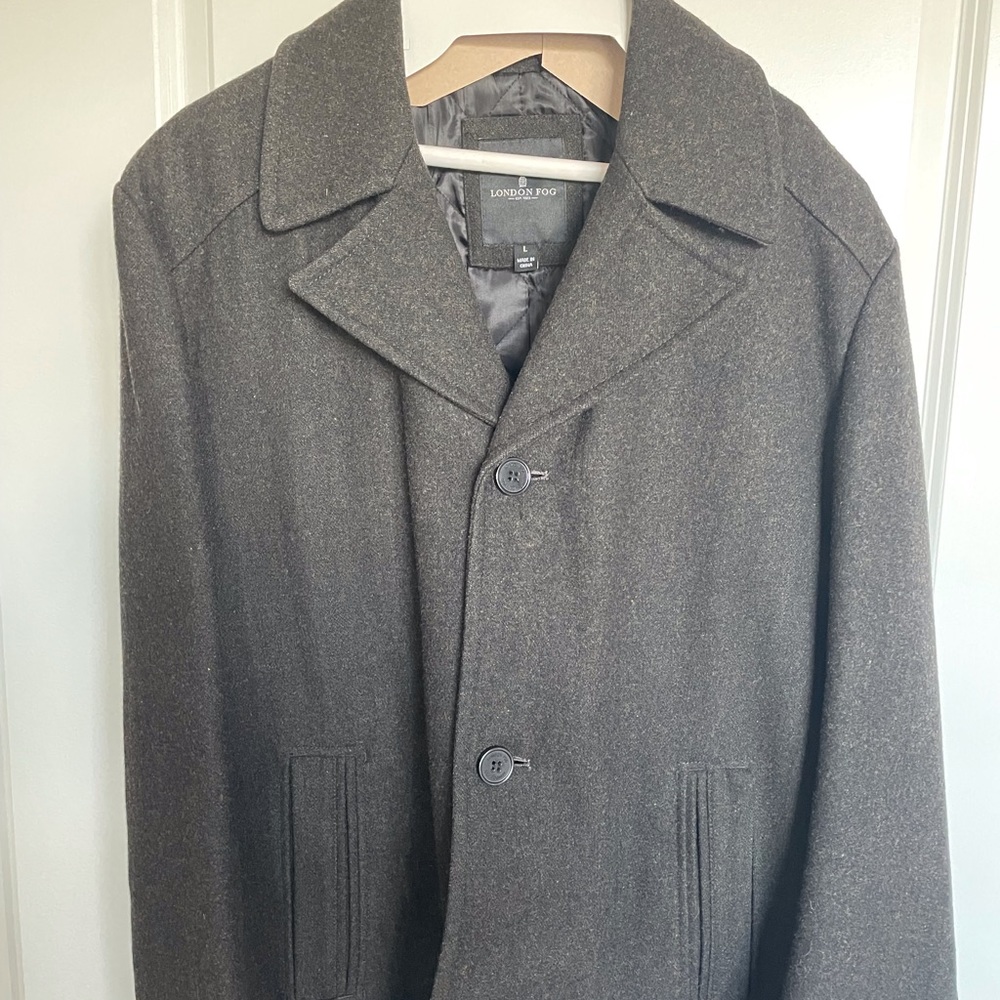 London Fog Pea Coat size large